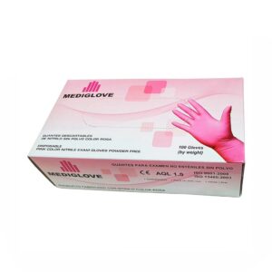 Guantes De Nitrilo Rosa MG